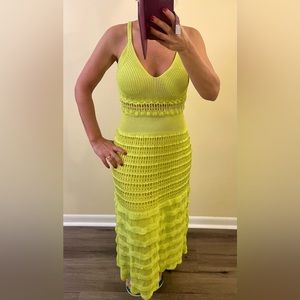 Beautiful lemon knit dress